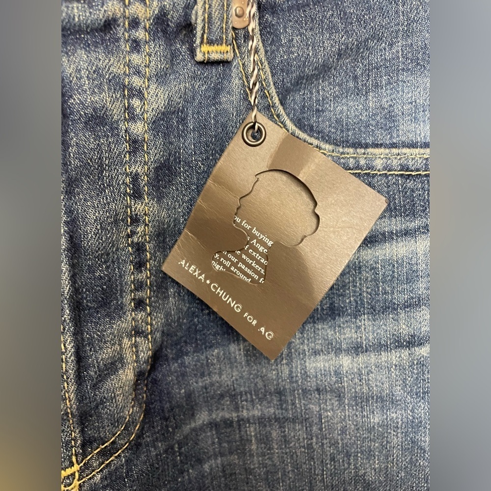 AG Jeans x Alexa Chung The Fifi Short Dark Wash Size 26 NWT - Picture 3 of 7